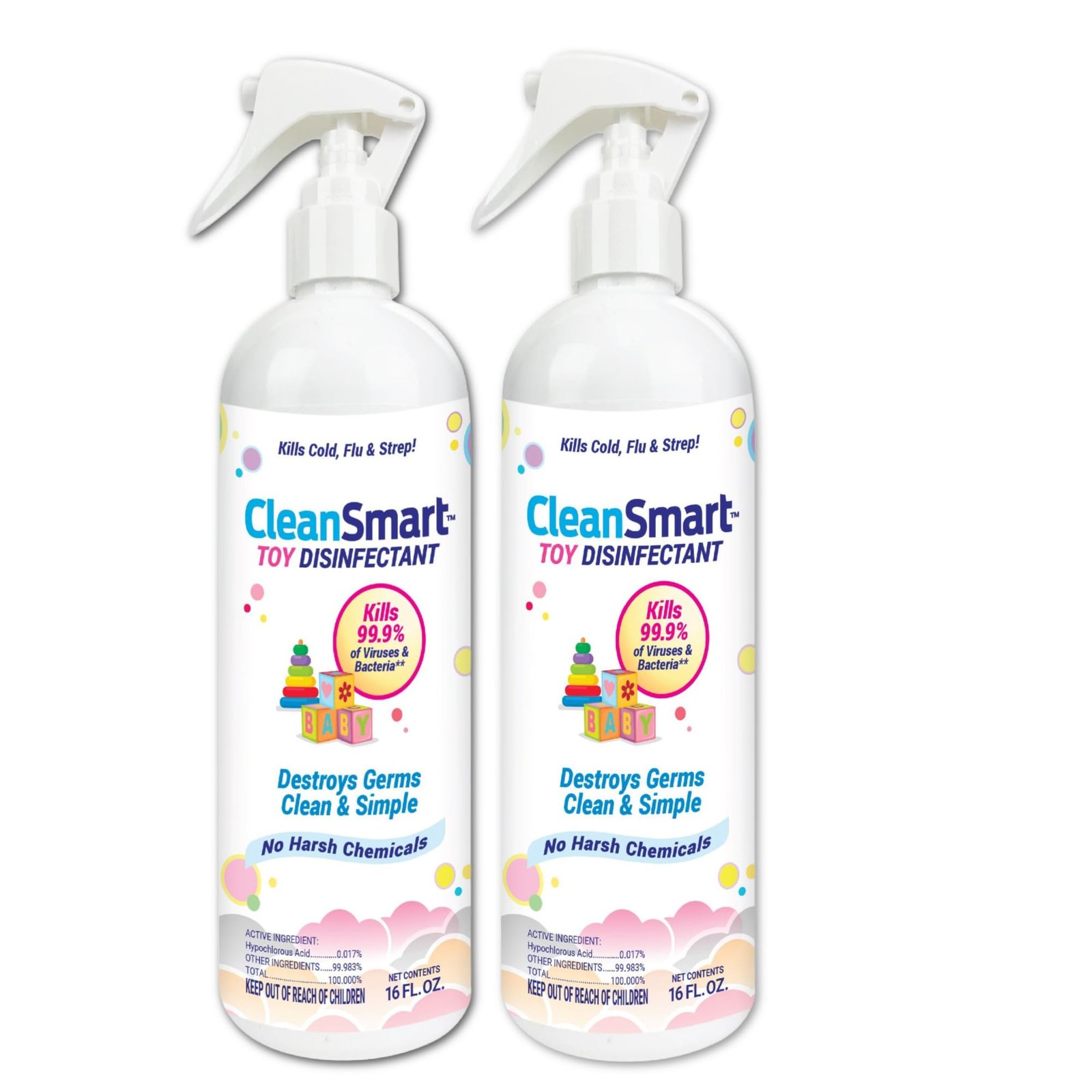 CleanSmart Toy Disinfectant, Hypochlorous Aci...