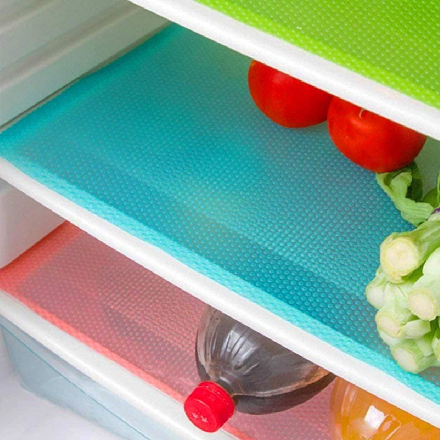 Aiosscd 15PCS Shelf Mats Refrigerator Liners ...