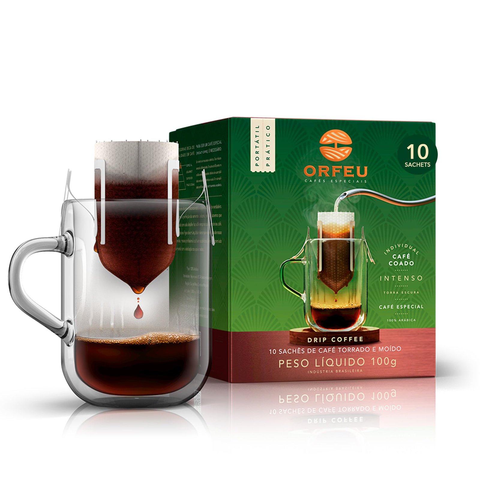 ORFEU Intense Pour Over Coffee, Dark Roast, 1...