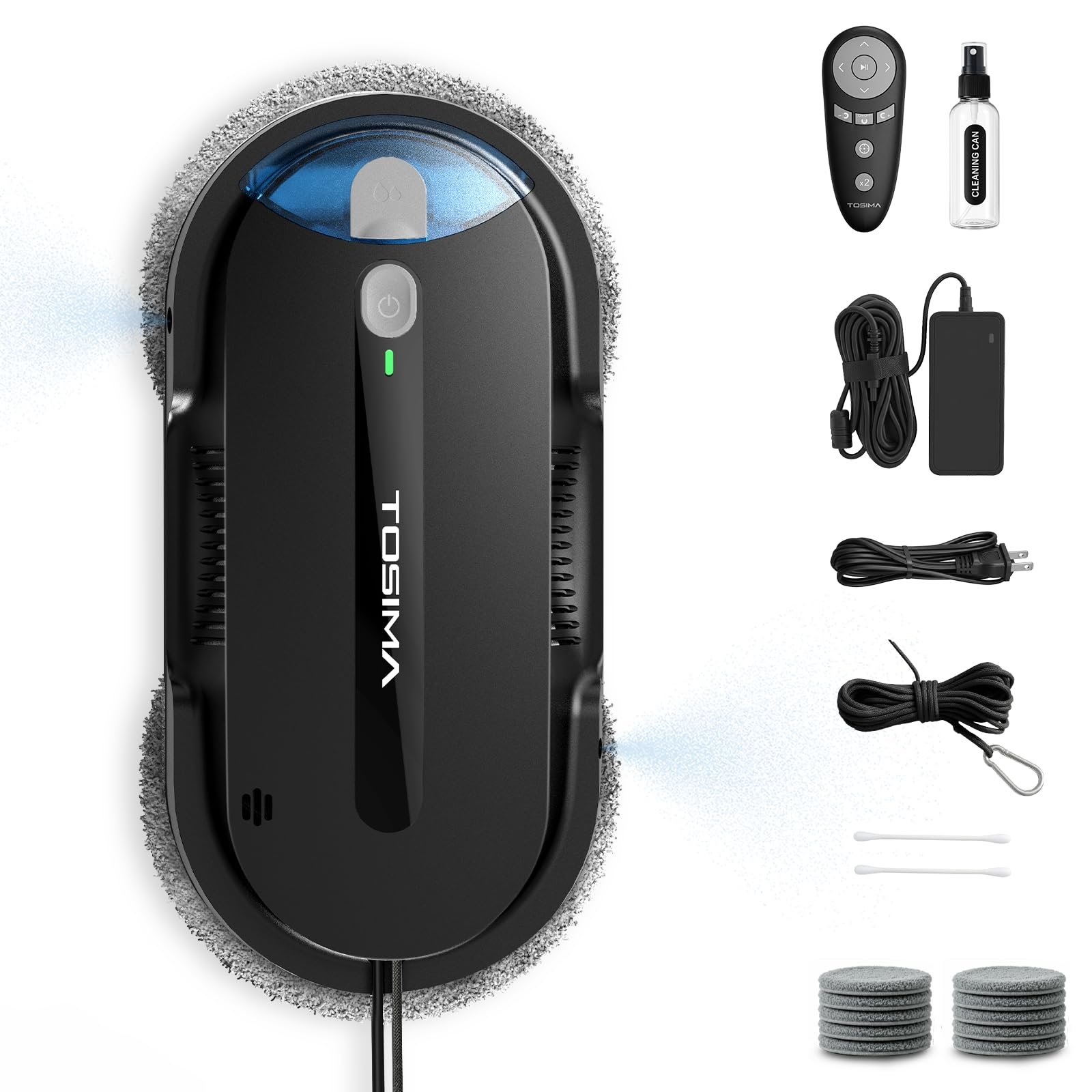Tosima X1 Window Cleaning Robot – Dual-Nozzle...