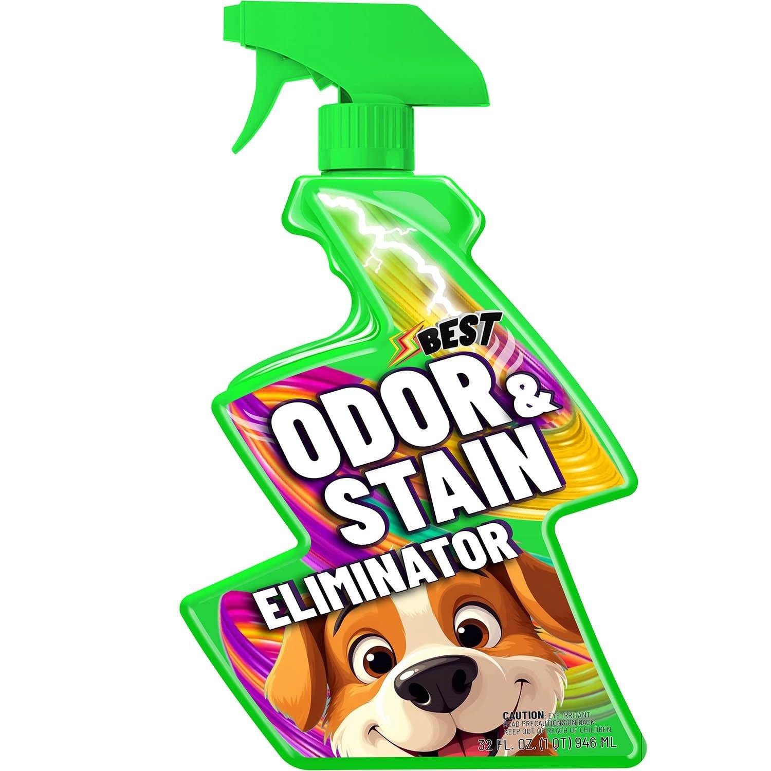 BEST Pet Odor & Stain Eliminator, Enzyme Spra...