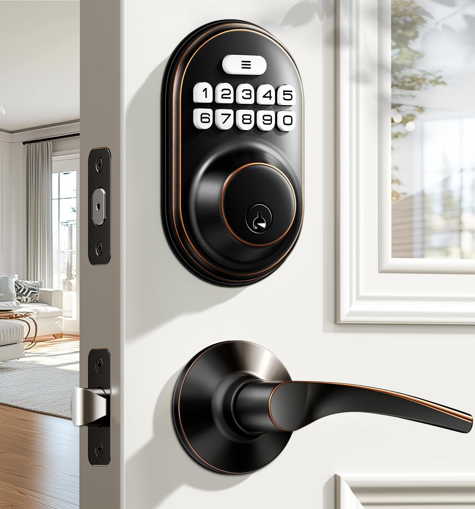 Veise RZ-C Keyless Entry Door Lock with 2 Lev...