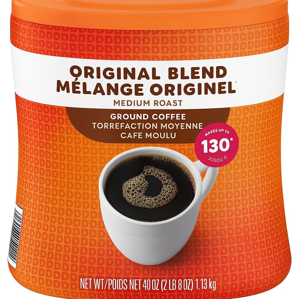 Dunkin Donuts Original Blend Ground Coffee, M...