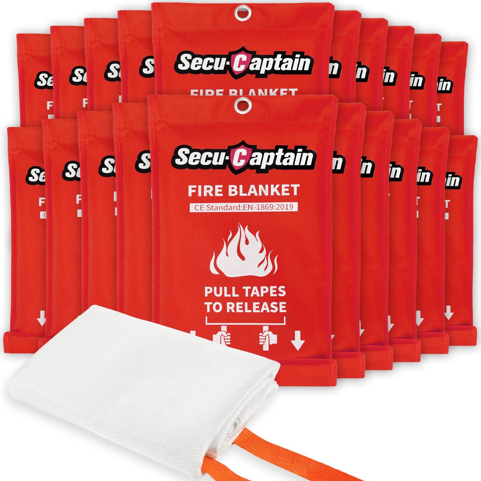 SecuCaptain Emergency Fire Blanket for Home a...