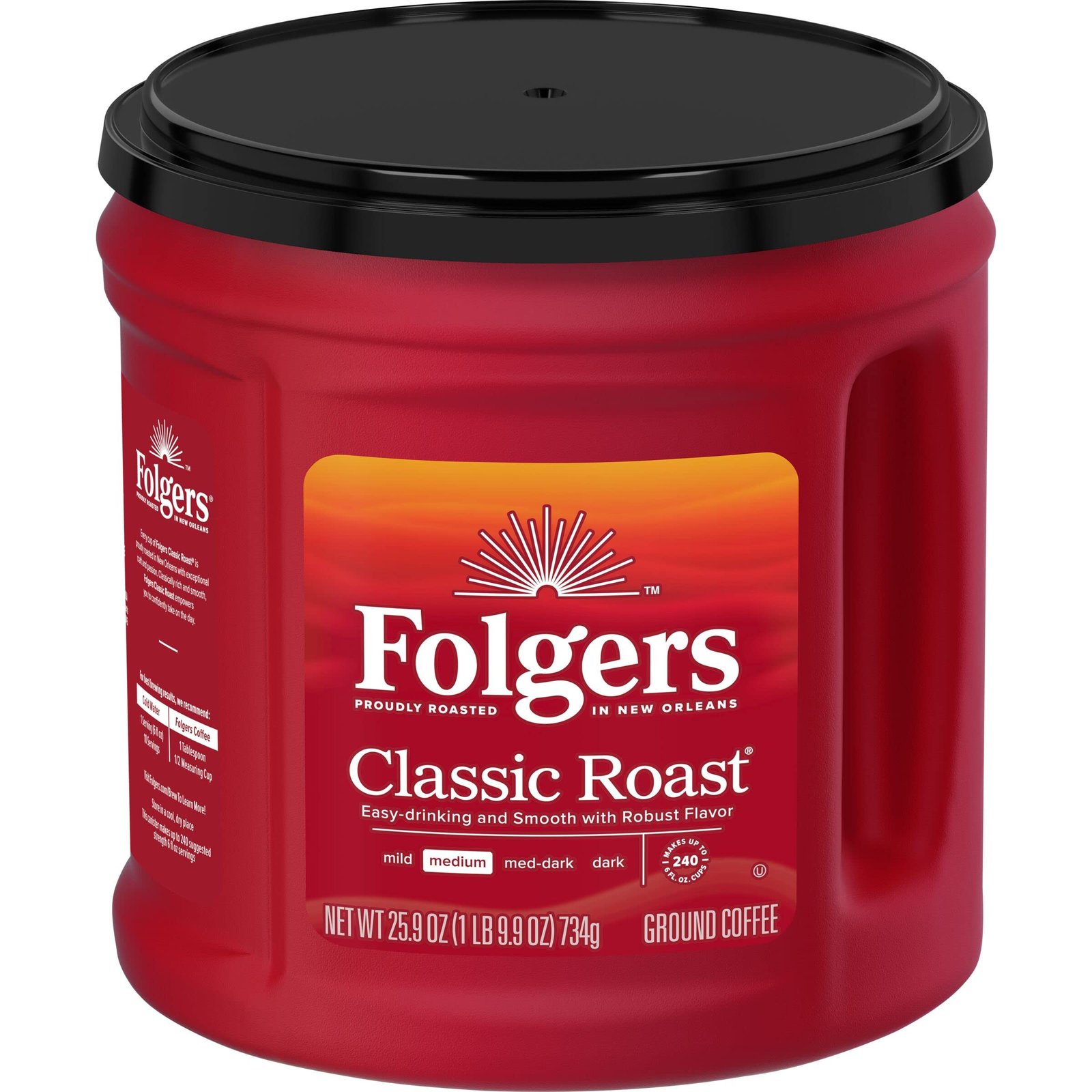 Folgers Classic Roast Ground Coffee, Medium R...