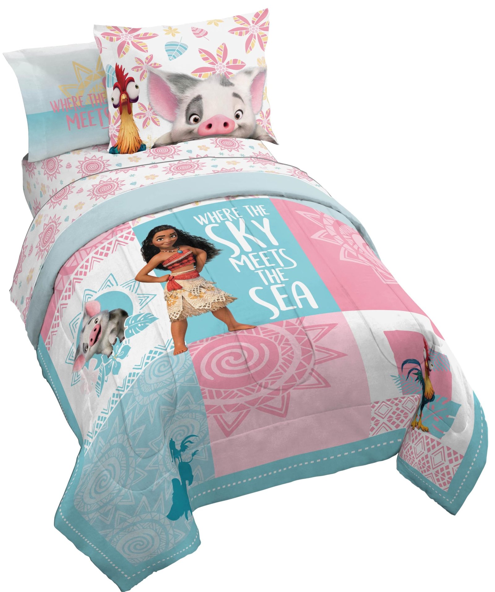 Disney Moana Twin Comforter Set 5 Piece Kids ...