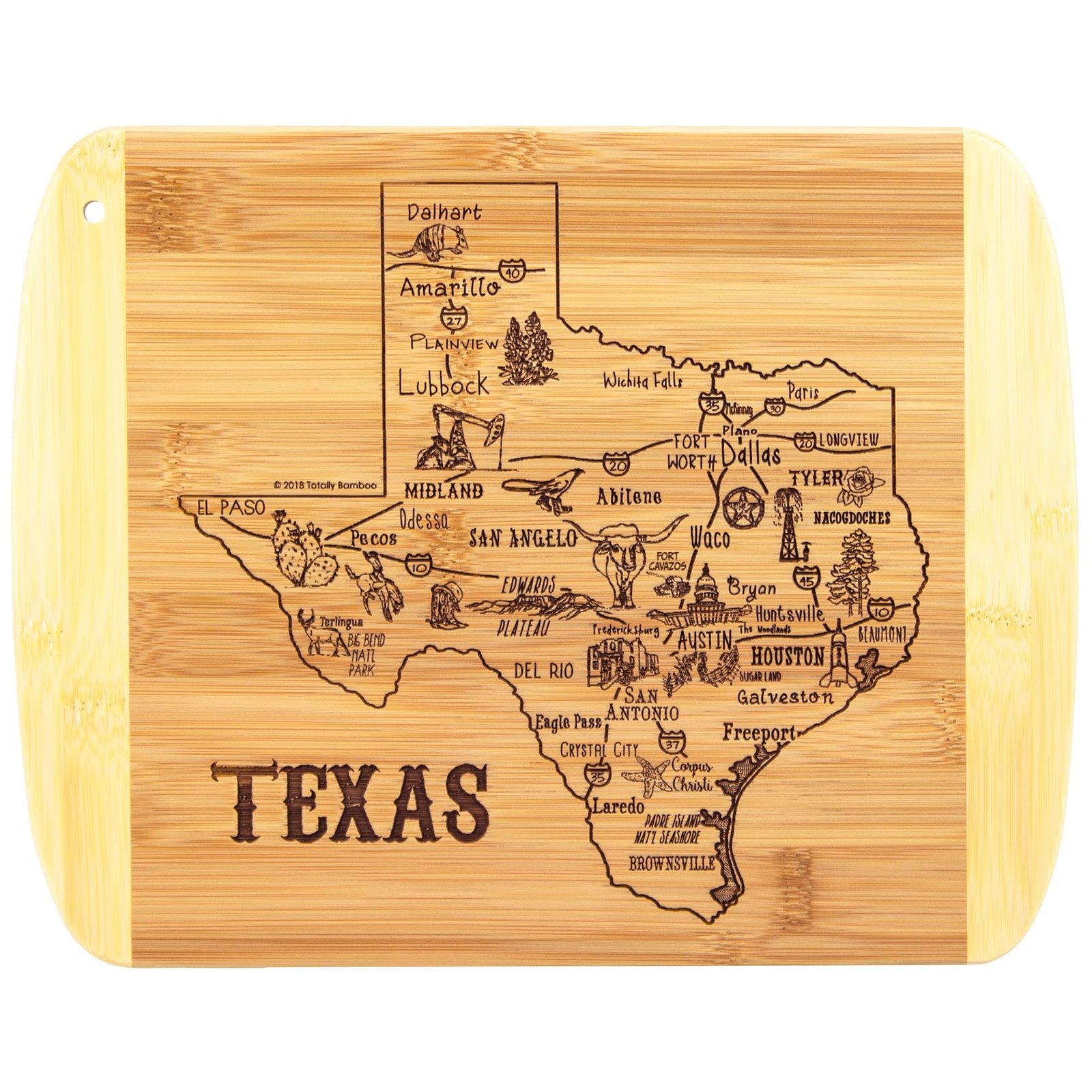 Totally Bamboo A Slice of Life Texas Engraved...