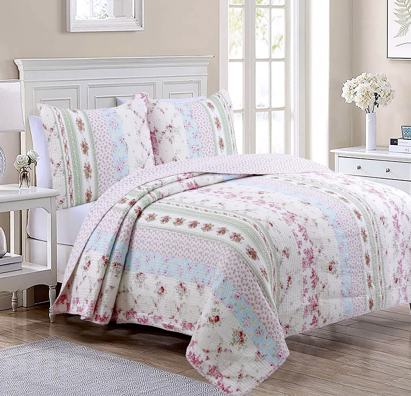 Cozy Line Home Fashions 100% Cotton Real Patc...