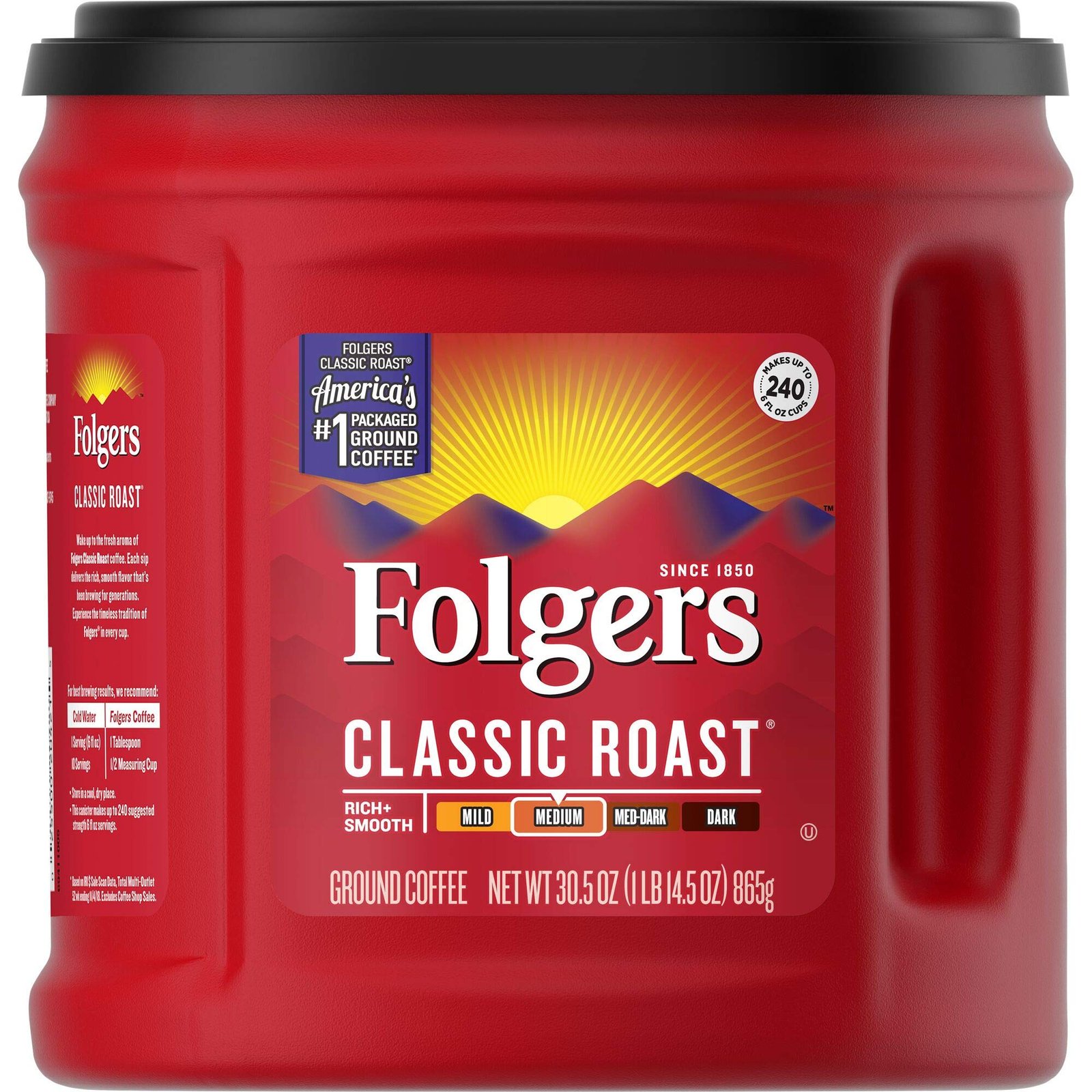 Folgers Classic Roast Medium Roast Ground Cof...