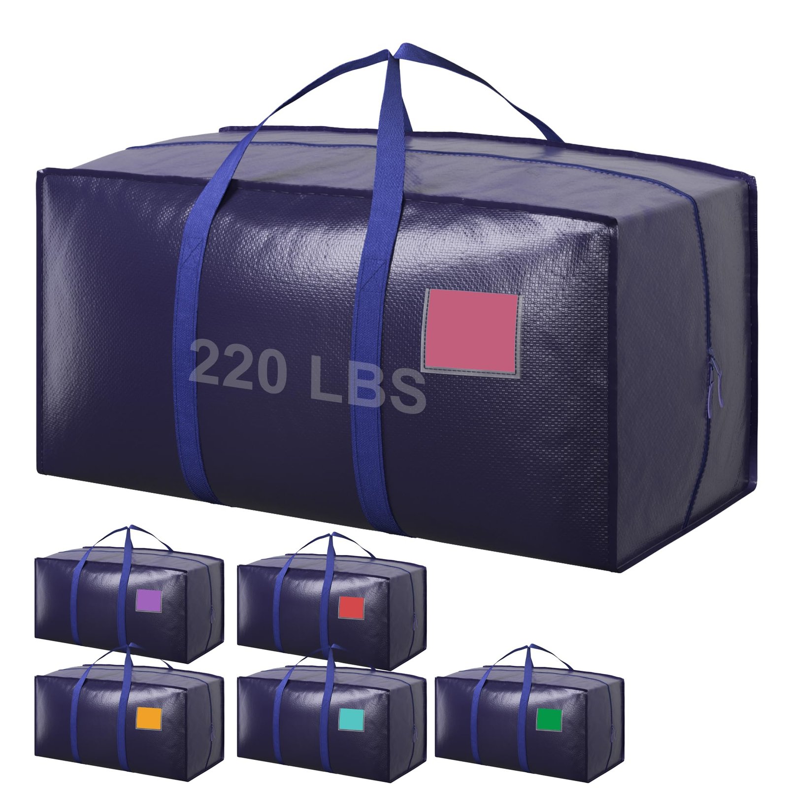 6 Pack Moving Bags Heavy Duty 210GSM with Ful...