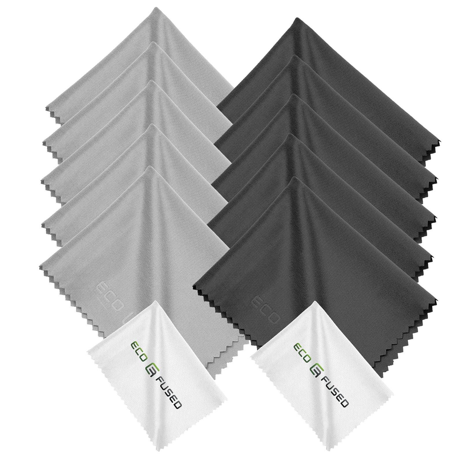 Eco-Fused Microfiber Cleaning Cloths - 12 Pac...
