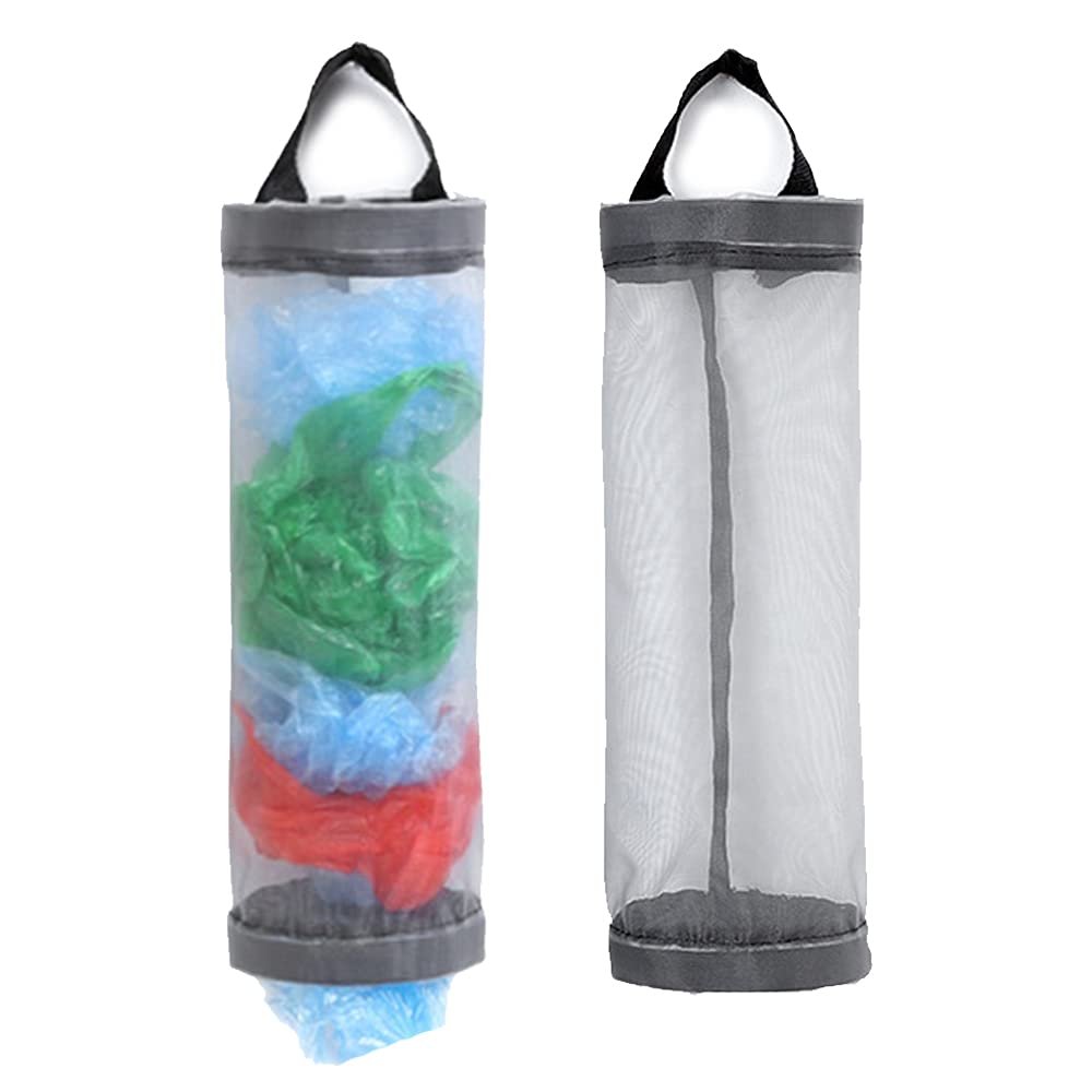 Plastic Bag Holder, Mesh Grocery Bag Holder H...