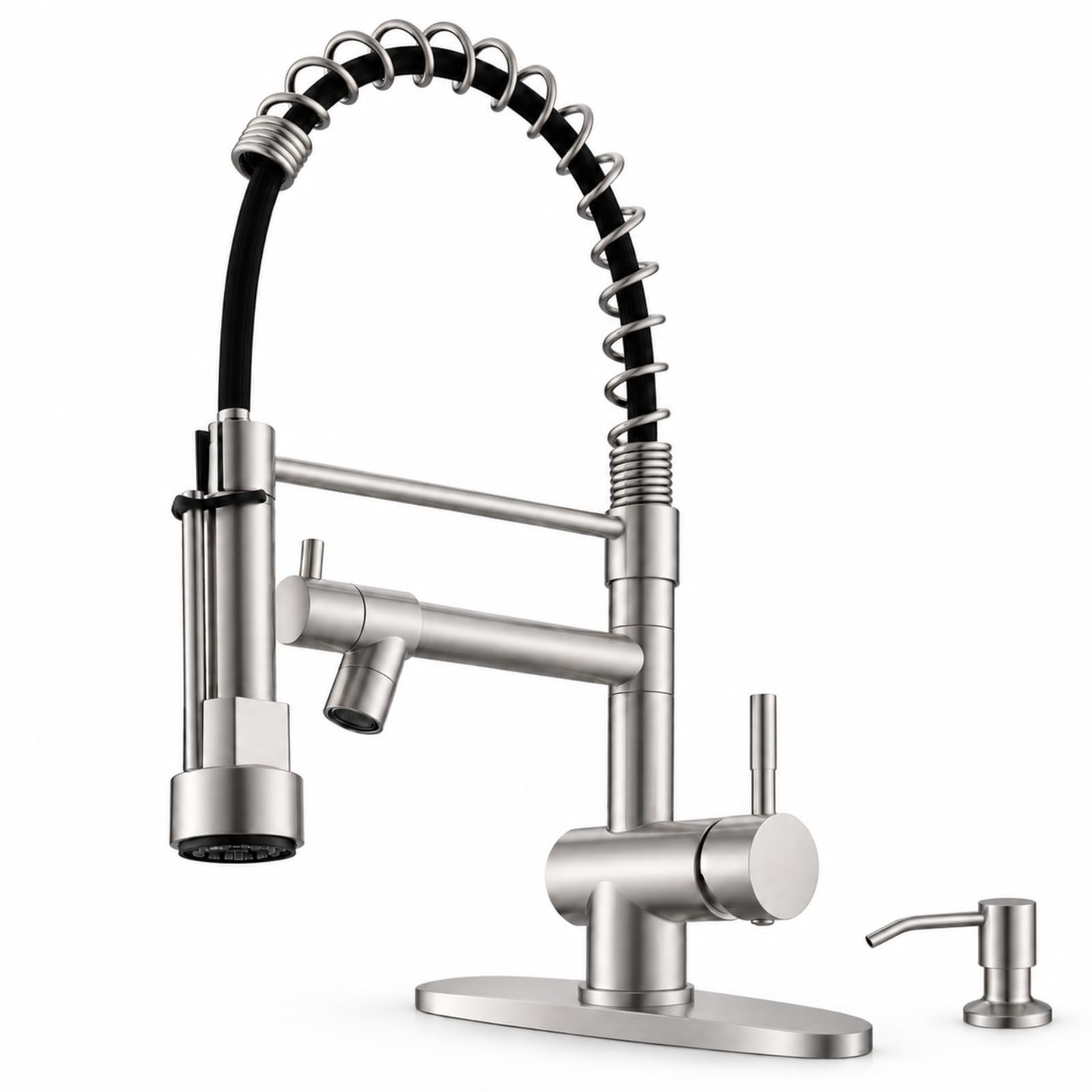 Commercial Kitchen Faucet with Pull Down Spra...