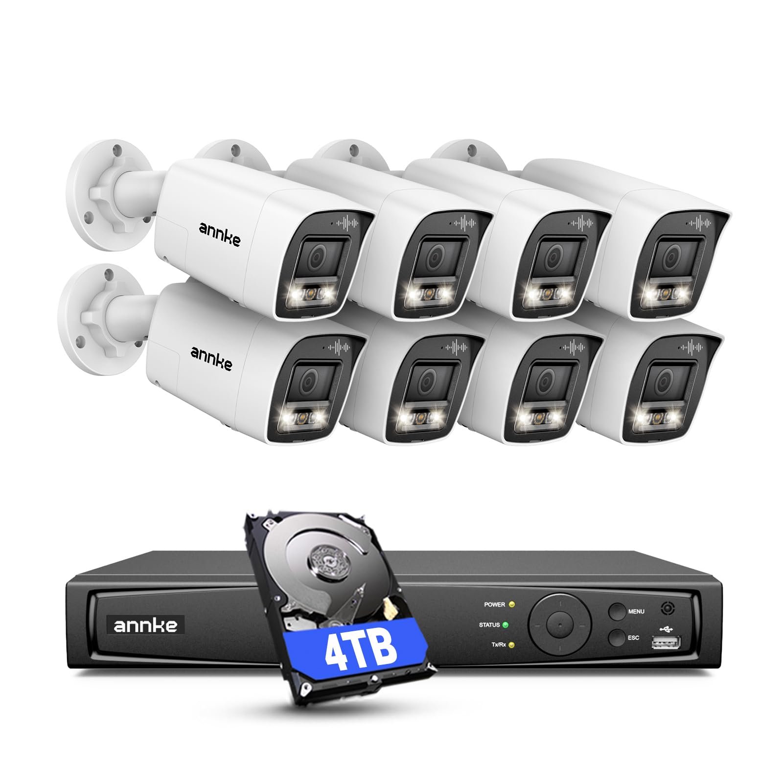 ANNKE 16 Channel Security Camera System 4K Po...
