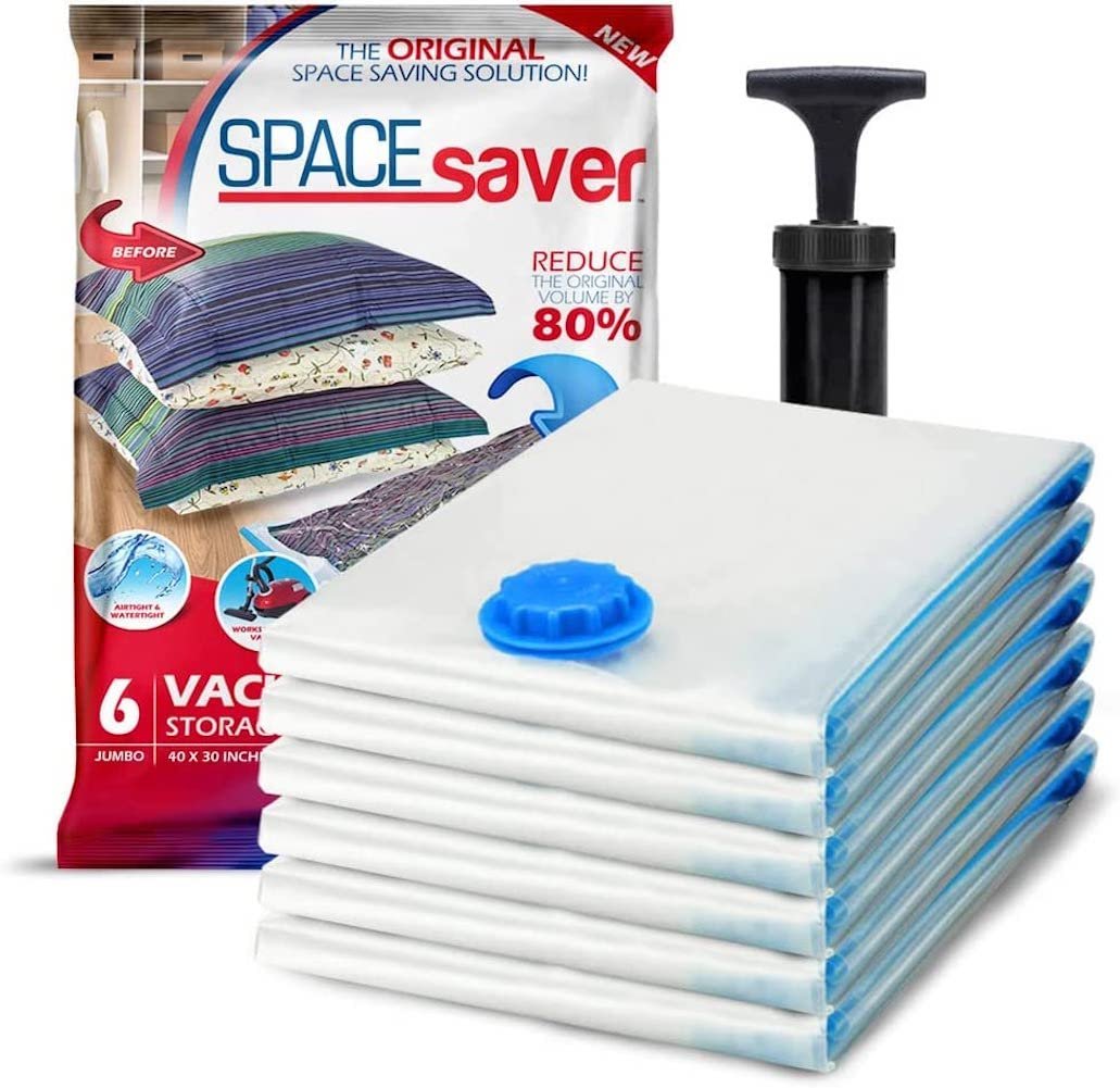 Spacesaver Vacuum Storage Bags with Hand Pump...