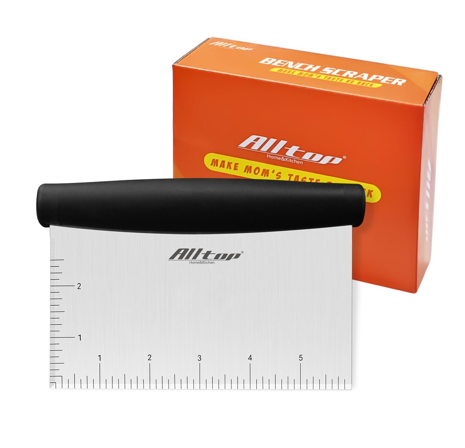 ALLTOP Bench Scraper & Chopper for Kitchen, 1...