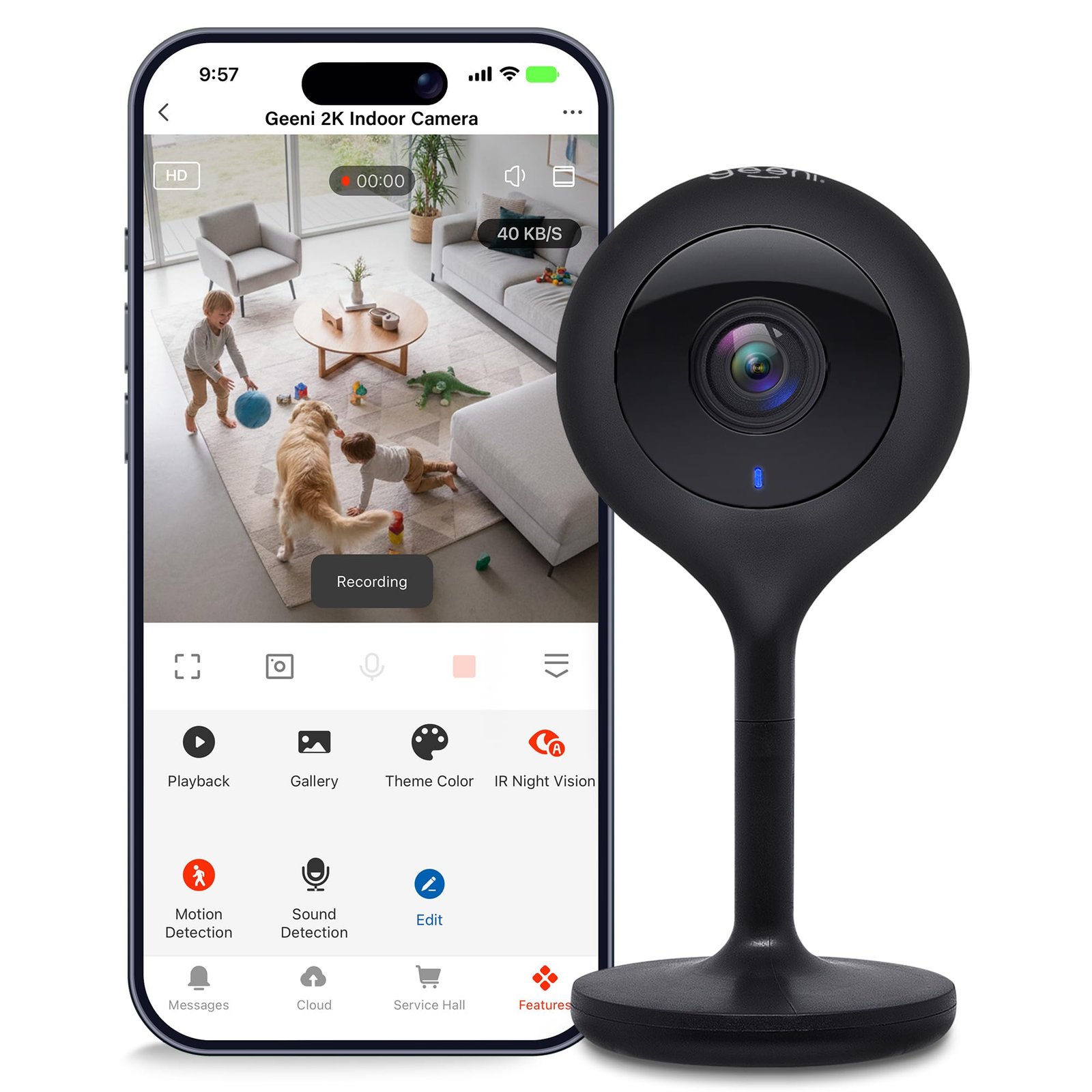 Geeni Look 2K 4MP Smart Indoor Security Camer...