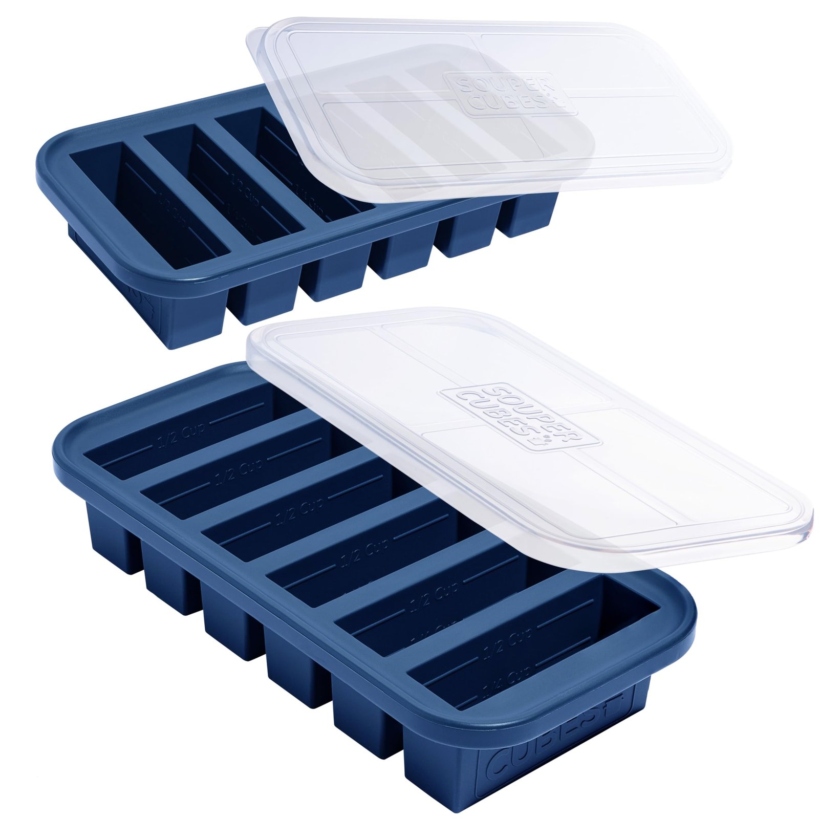 Souper Cubes 1/2 Cup Silicone Freezer Molds w...