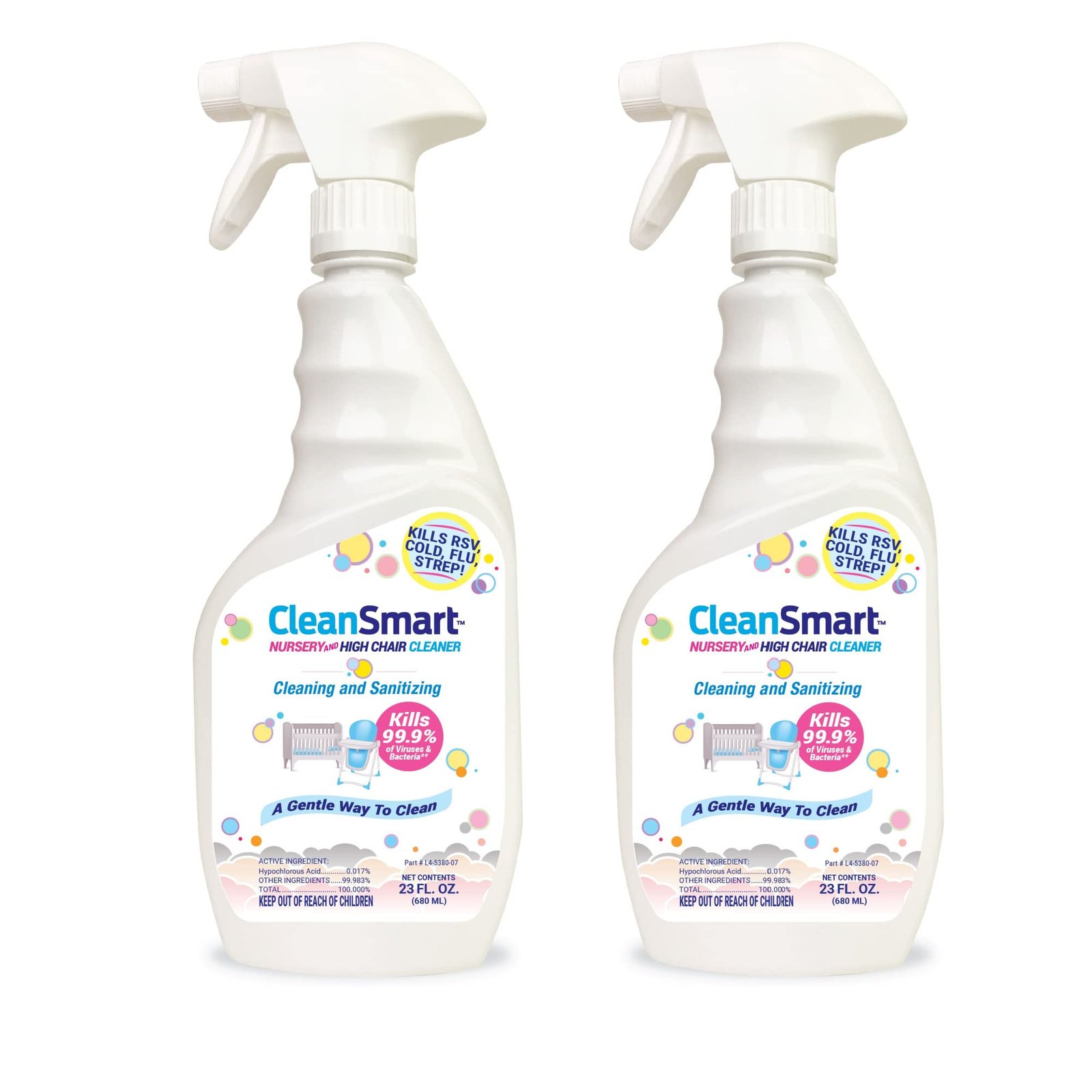 CleanSmart Nursery & High Chair Cleaner, Hypo...