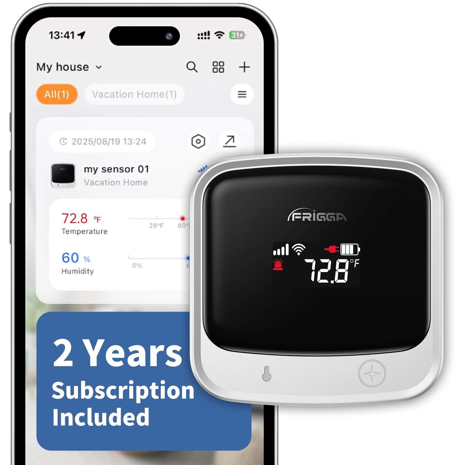 Frigga 4G Cellular Temperature & Humidity Mon...