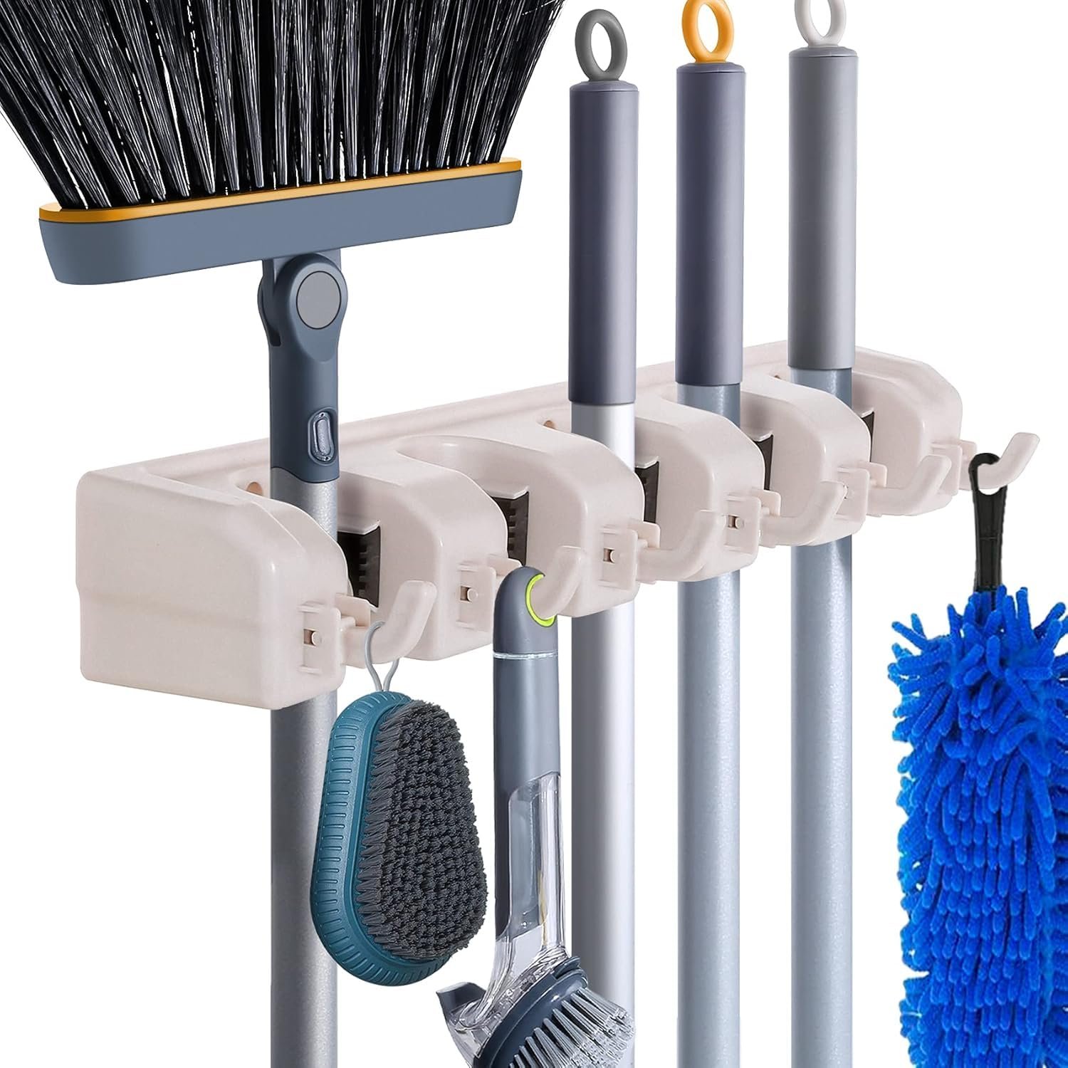 HYRIXDIRECT Broom Hanger Wall Mount, Broom Mo...