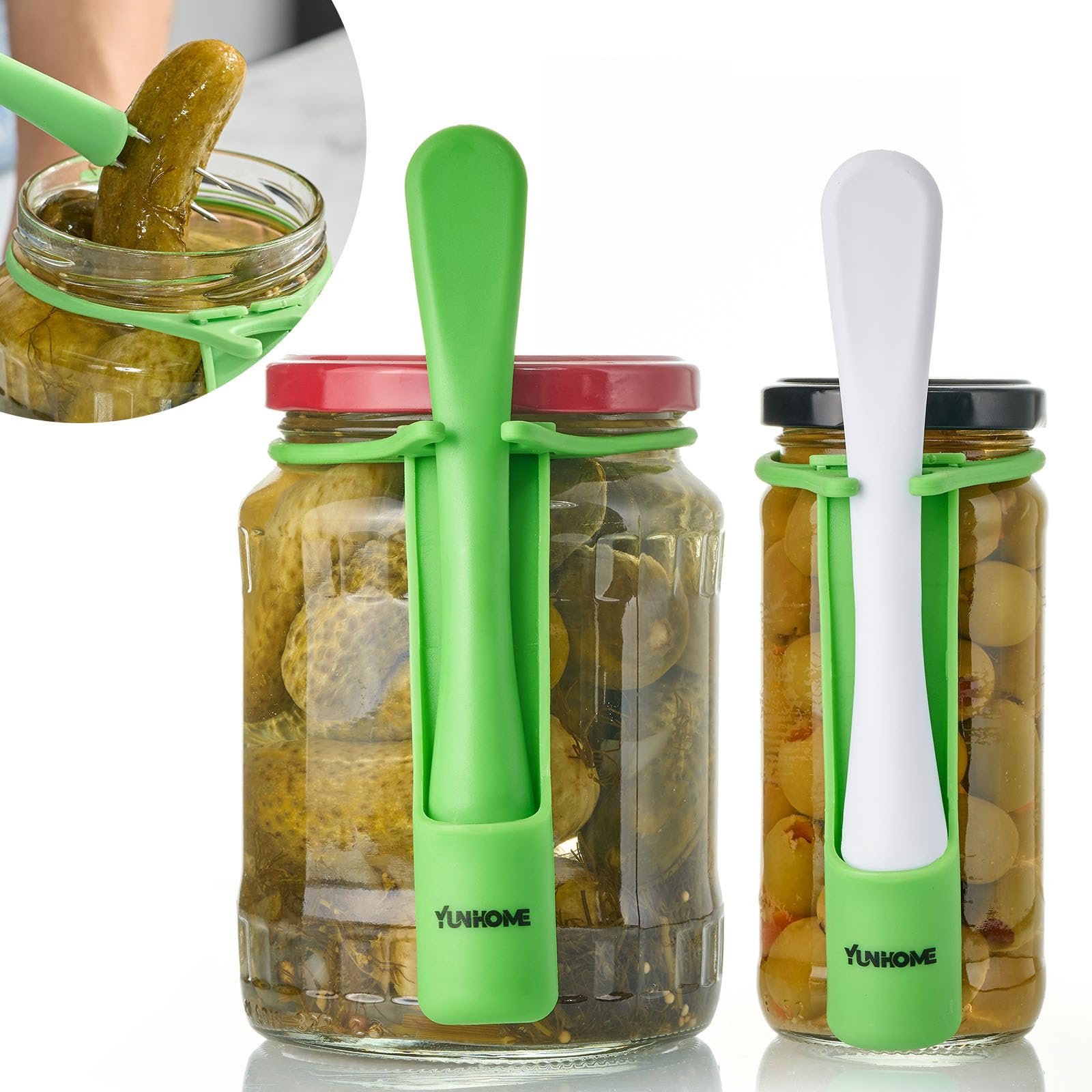 2 Pack Pickle Fork for The Jar, Pickle Grabbe...