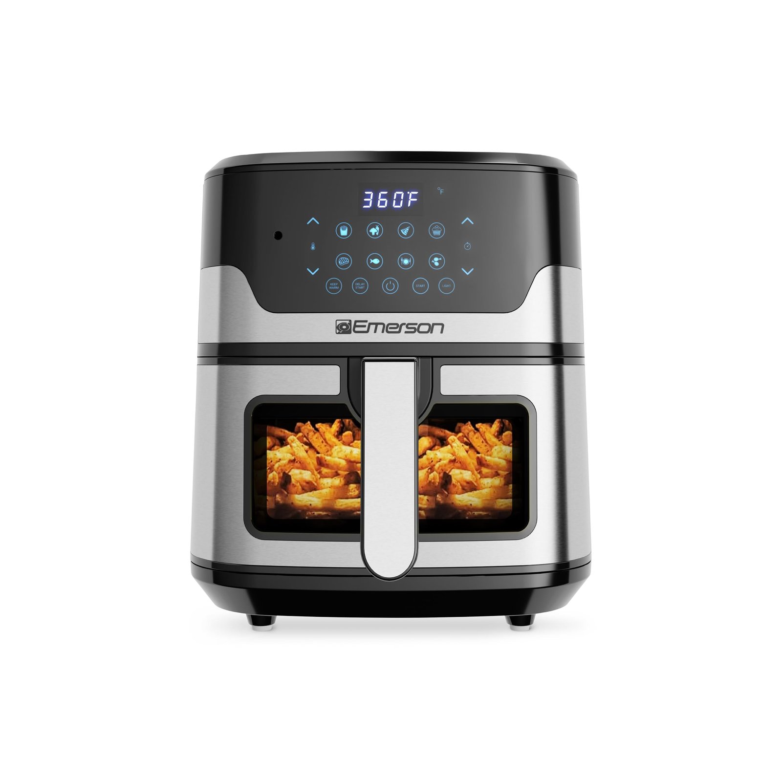 Emerson SmartVoice 5.3QT Air Fryer, 1000+ Voi...
