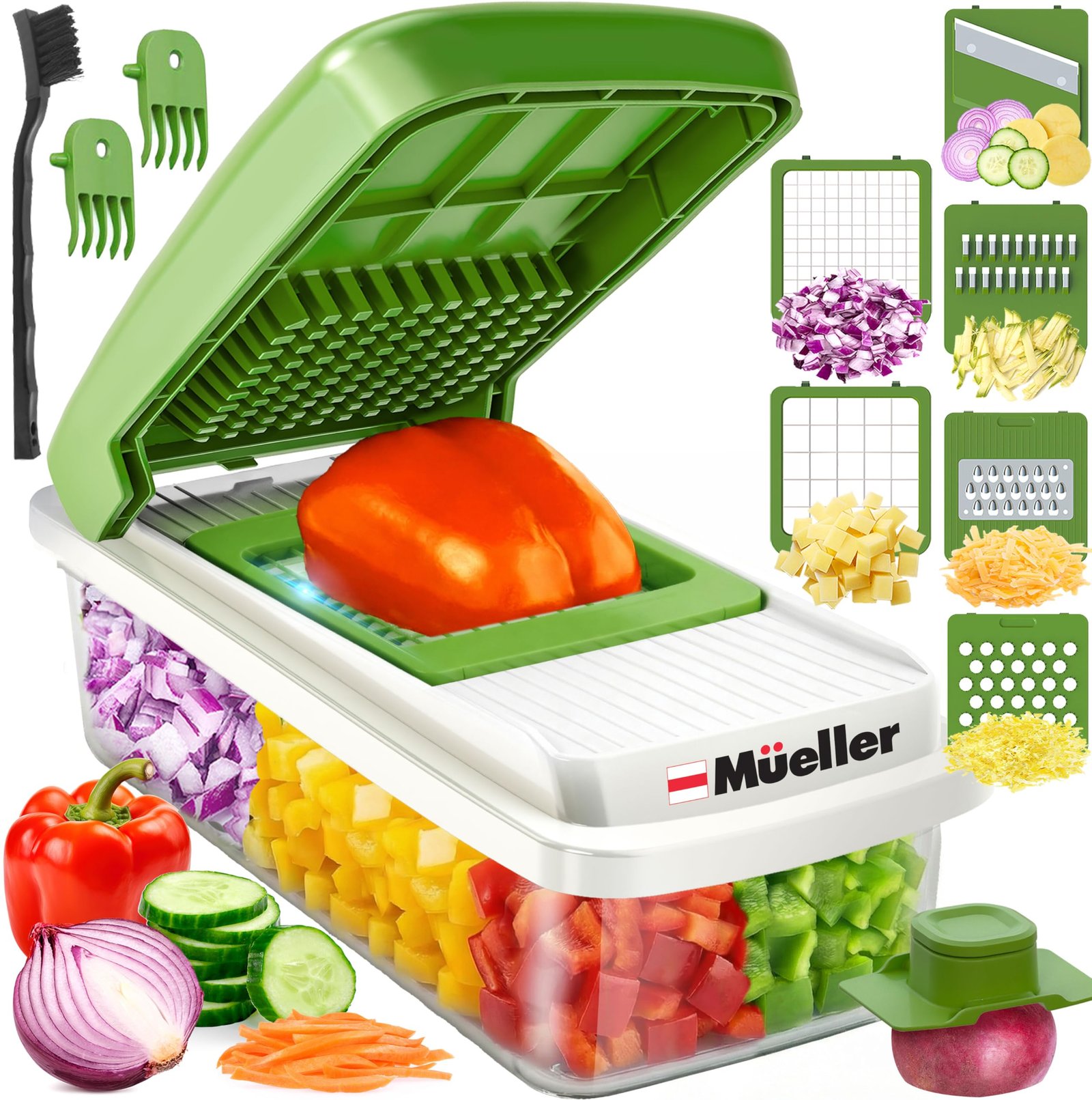 Mueller Vegetable Chopper, Mandoline Slicer, ...