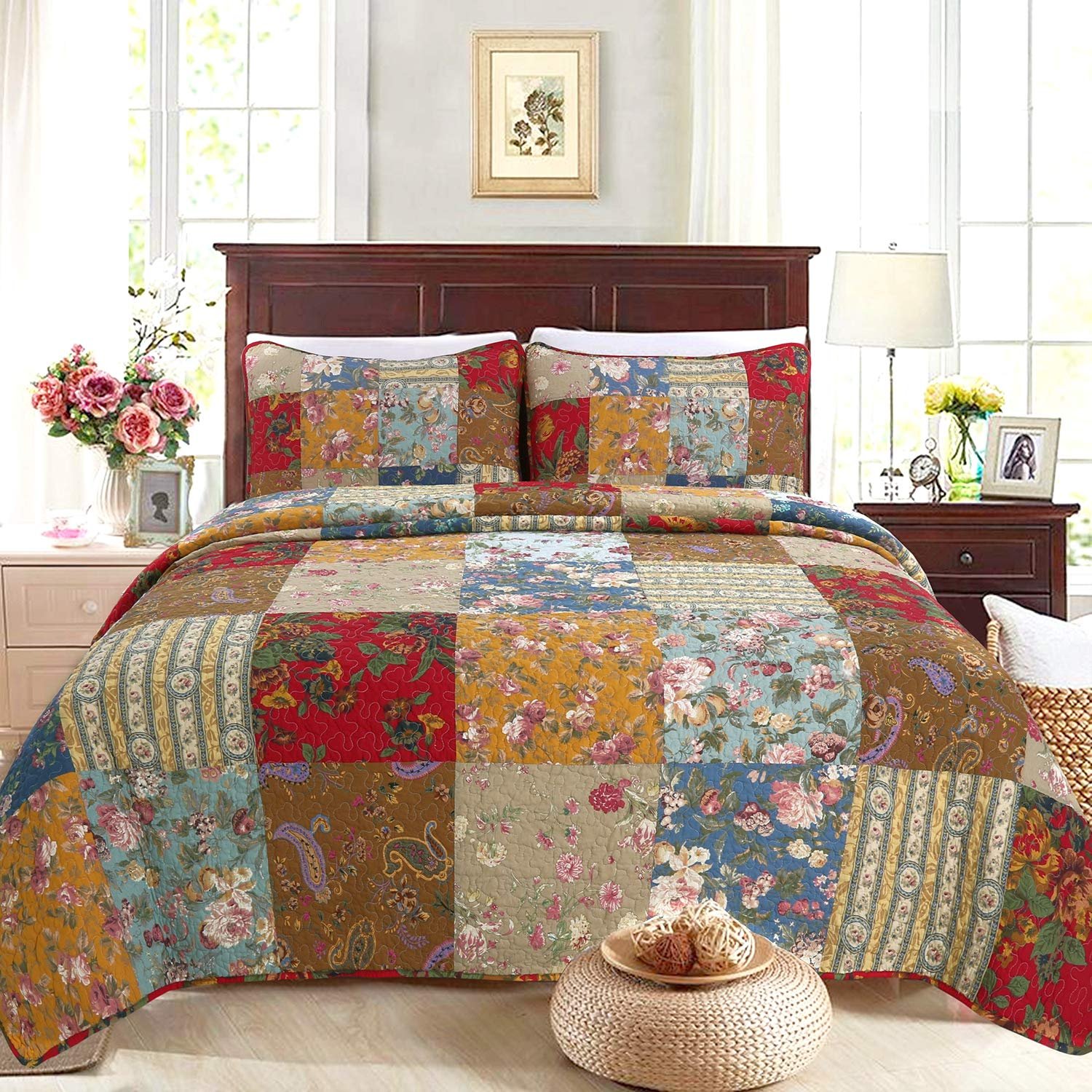 Cozy Line Home Fashions 100% Cotton Hand Piec...