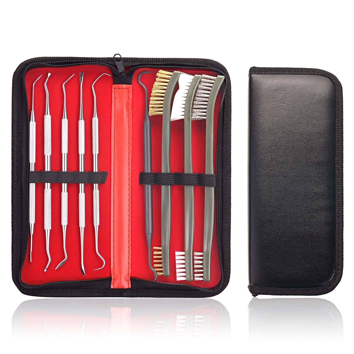 Gun Cleaning Brushes Picks Kit Brass Copper S...