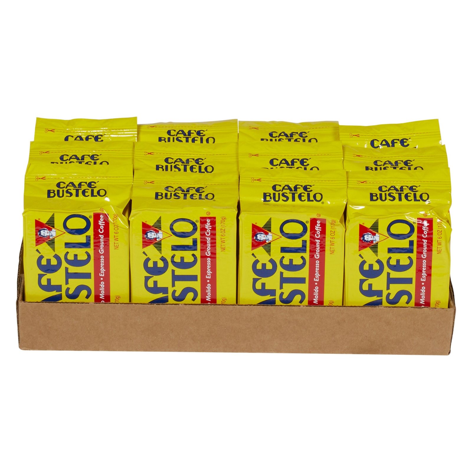 Café Bustelo Ground Coffee, Dark Roast, 6-Oun...