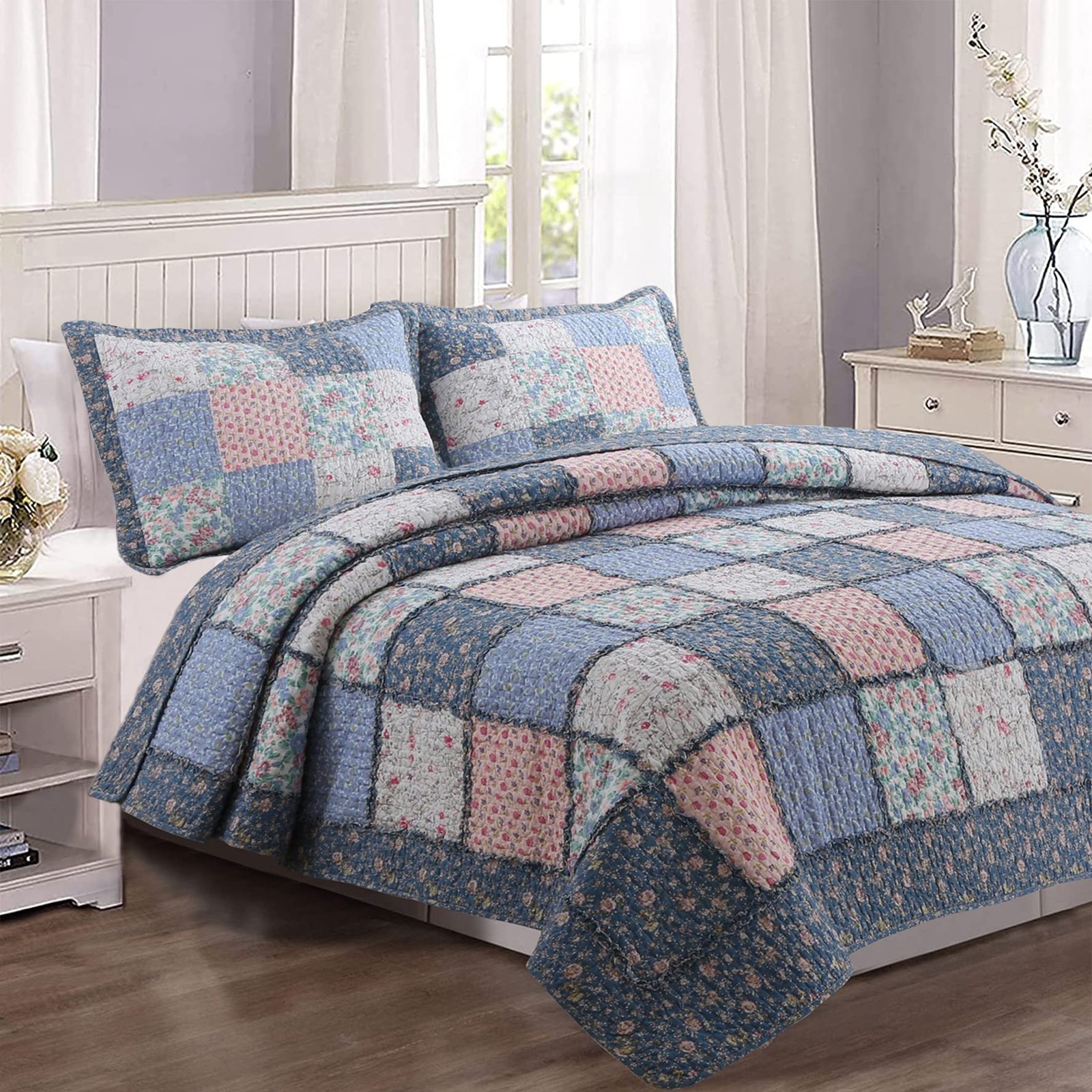 Cozy Line Home Fashions 100% Cotton Real Patc...