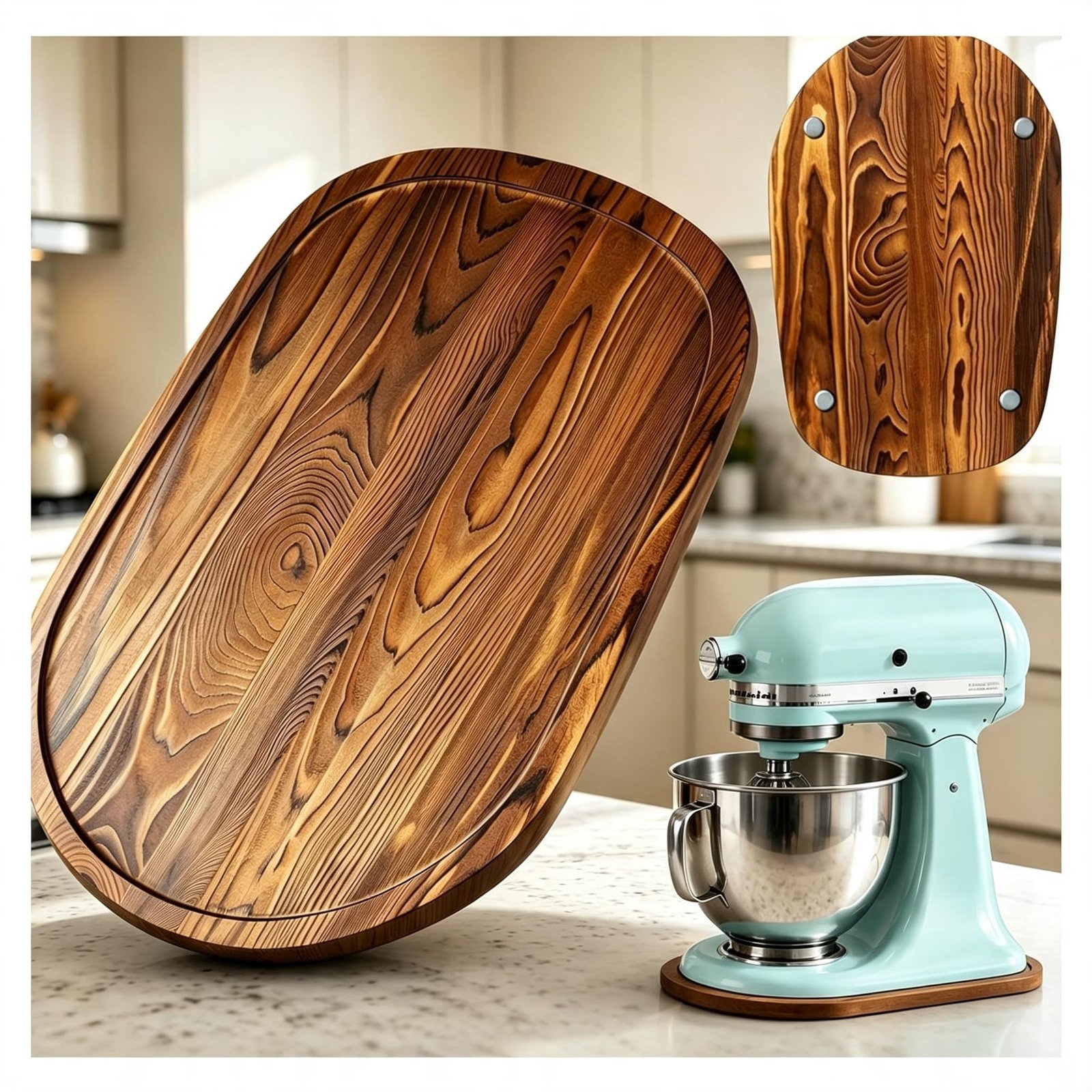 Pine appliance slider for KitchenAid accessor...