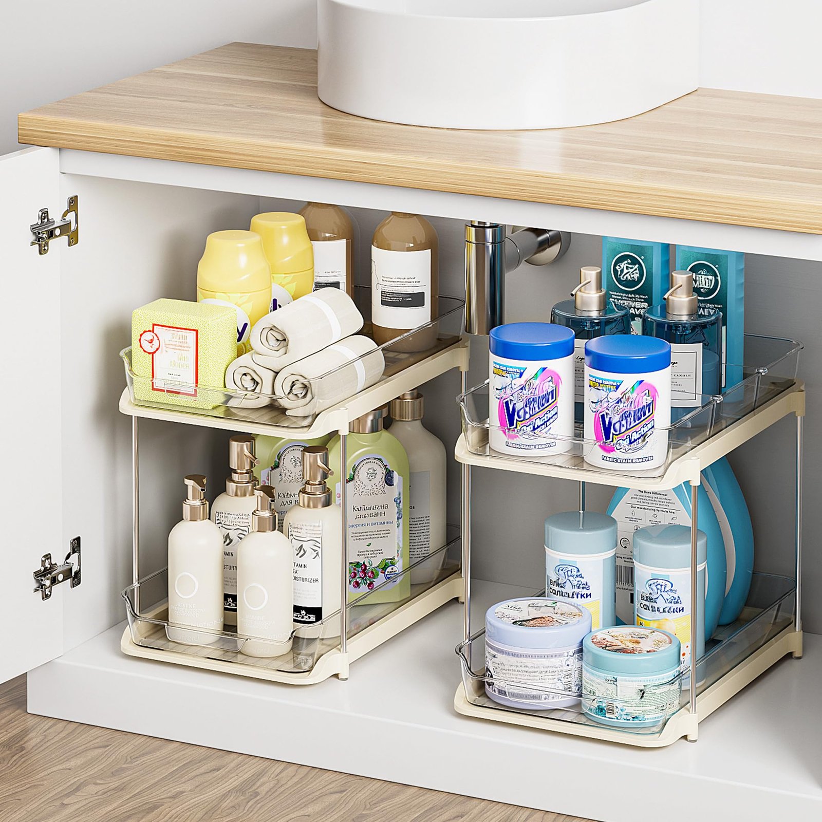 Delamu 2-Tier Multi-Purpose Bathroom Under Si...
