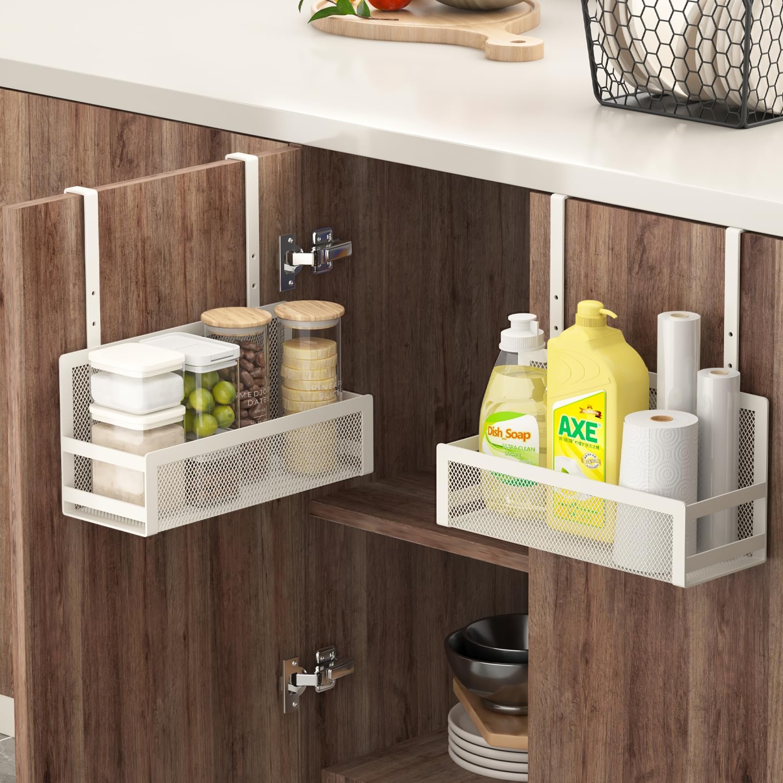 Cabinet Door Hanging Baskets, Adjustable Heig...