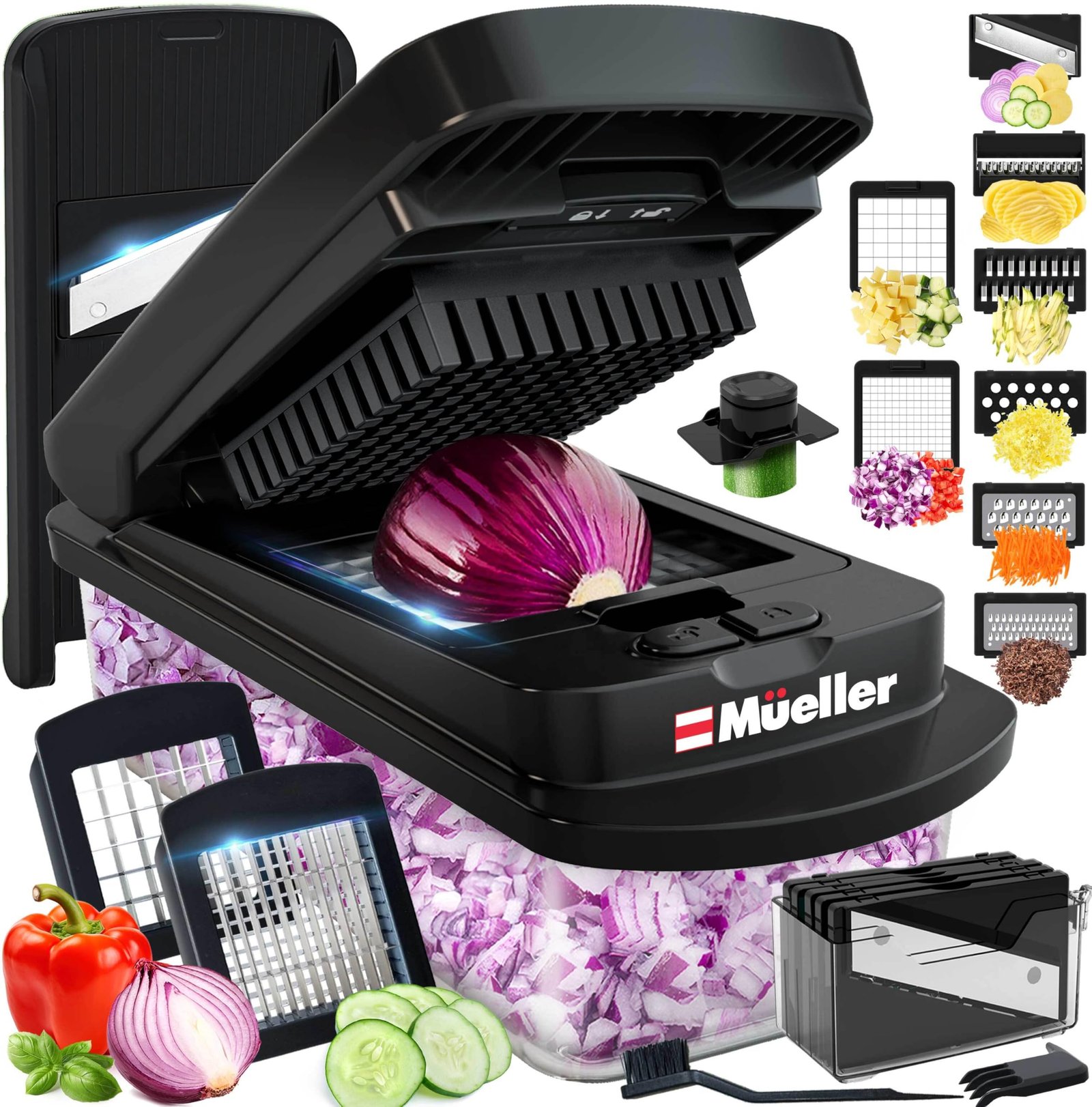 Mueller Pro-Series 10-in-1, 8 Vegetable Chopp...